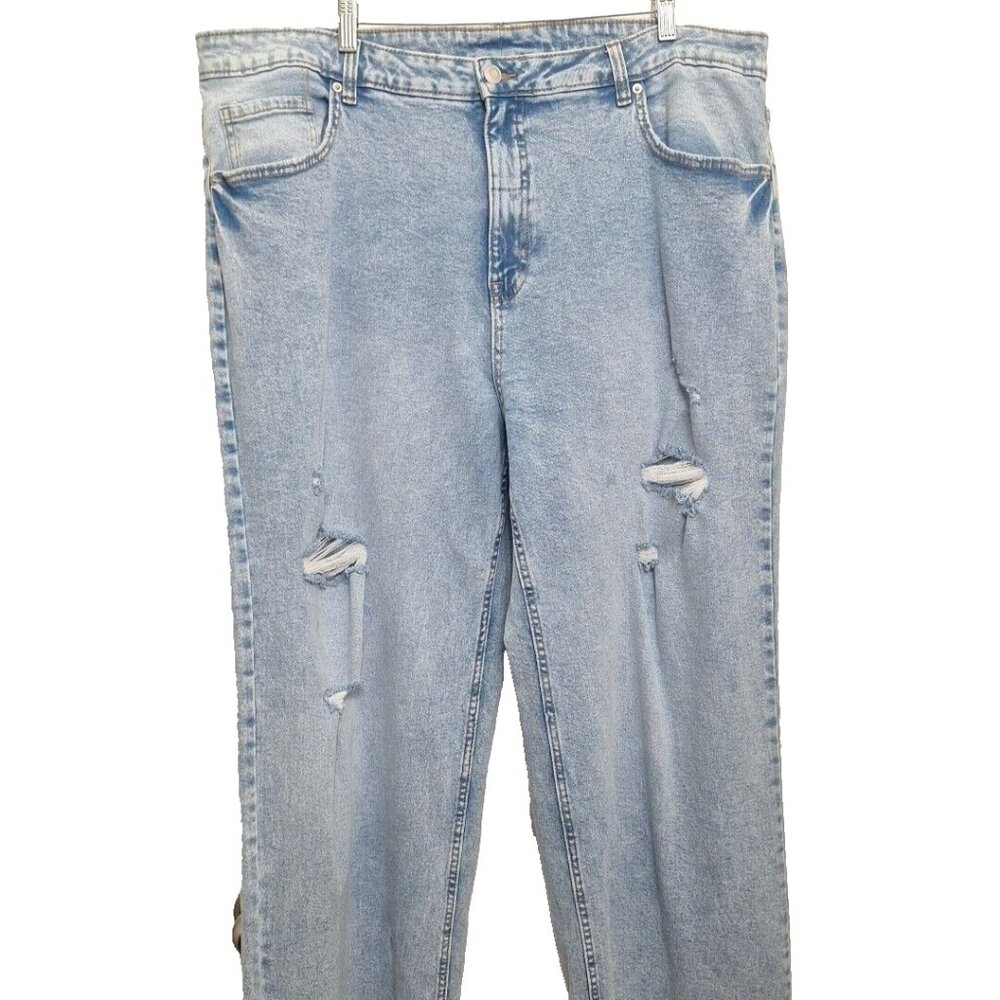 NOBO Jeans Women's High Rise Jeans Plus Size 20W Light Blue